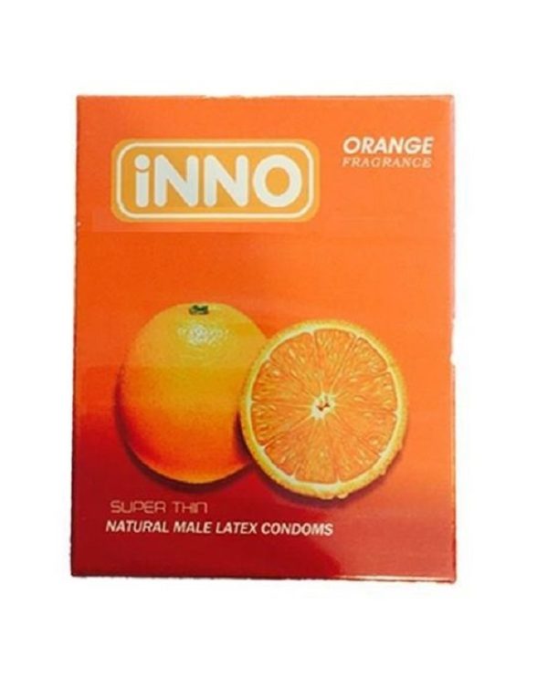 Orange flavour condom